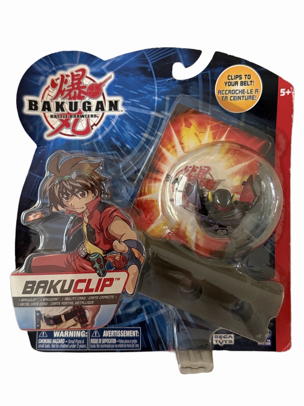 Bakugan BakuClip Belt Clip Holder w/ Bakugan Ball Figure Sega Toys New Sealed